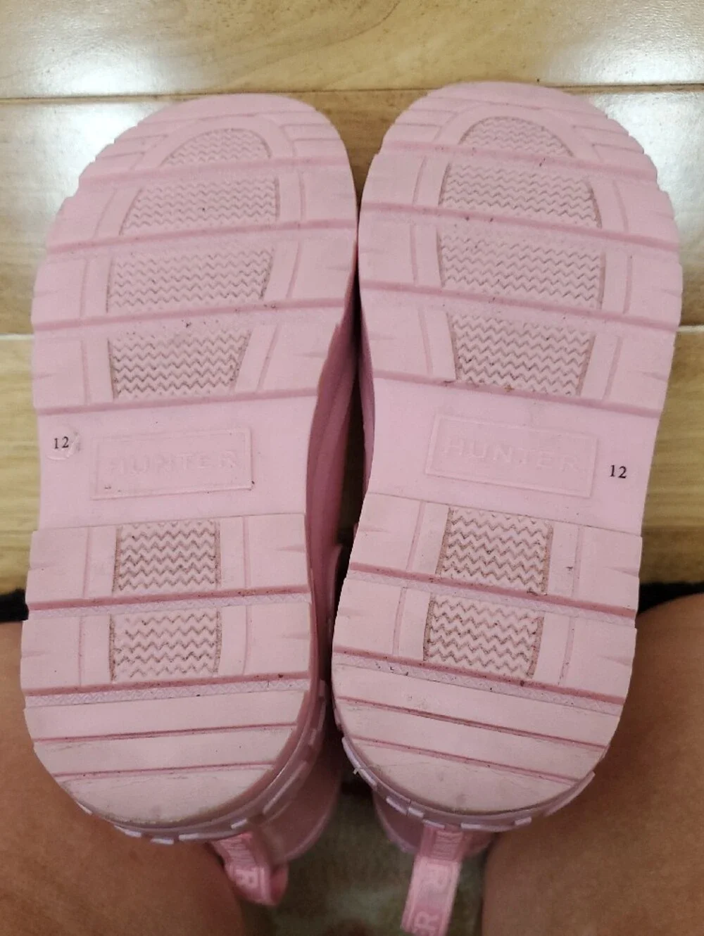 Hunter Kids Grace Pink Fleece-Lined Rain Boots